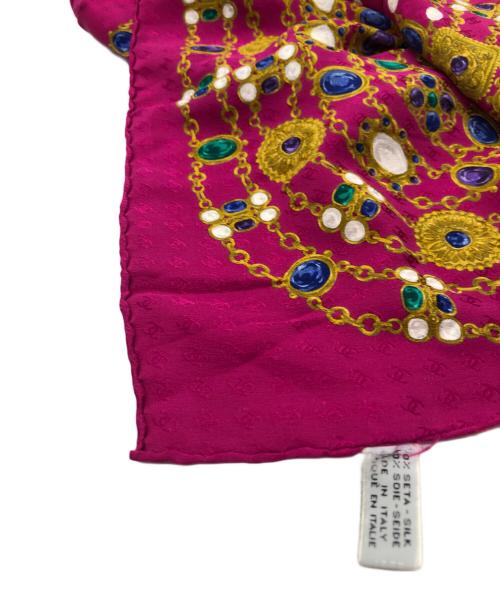 CHANEL（シャネル）CHANEL (シャネル) シルクスカーフ ピンクの古着・服飾アイテム