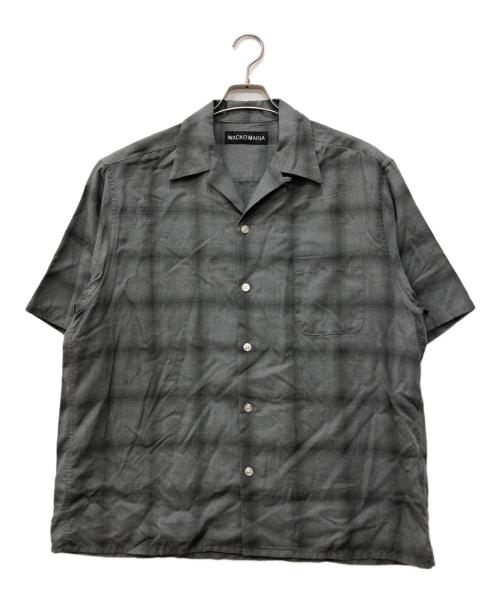 WACKO MARIA（ワコマリア）WACKO MARIA (ワコマリア) オンブレチェックS/Sオープンカラーシャツ グレー サイズ:Lの古着・服飾アイテム