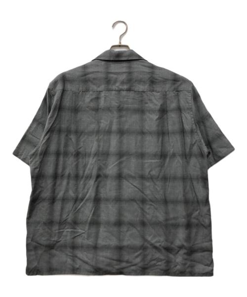 WACKO MARIA（ワコマリア）WACKO MARIA (ワコマリア) オンブレチェックS/Sオープンカラーシャツ グレー サイズ:Lの古着・服飾アイテム