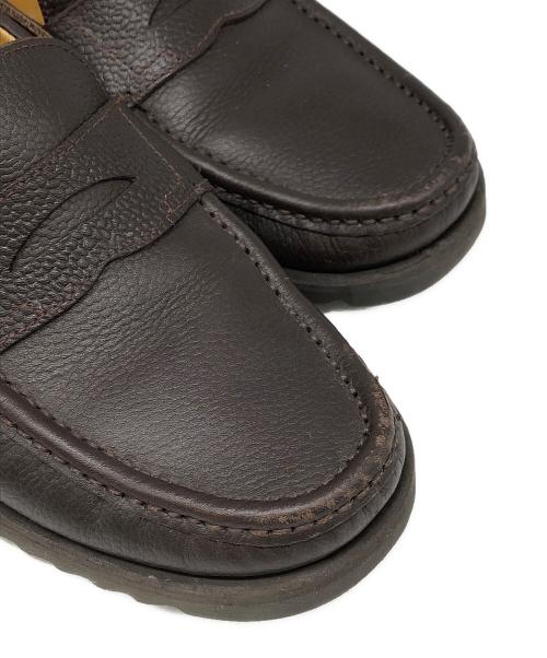 PARABOOT（パラブーツ）PARABOOT (パラブーツ) BEAMS (ビームス) DIX/SPORT コインローファー ブラウン サイズ:6の古着・服飾アイテム