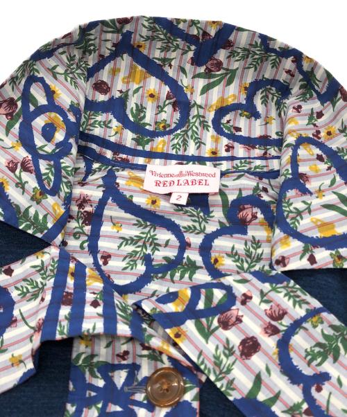 Vivienne Westwood RED LABEL（ヴィヴィアンウエストウッドレッドレーベル）Vivienne Westwood RED LABEL (ヴィヴィアンウエストウッドレッドレーベル) 半袖シャツワンピース ネイビー サイズ:2の古着・服飾アイテム