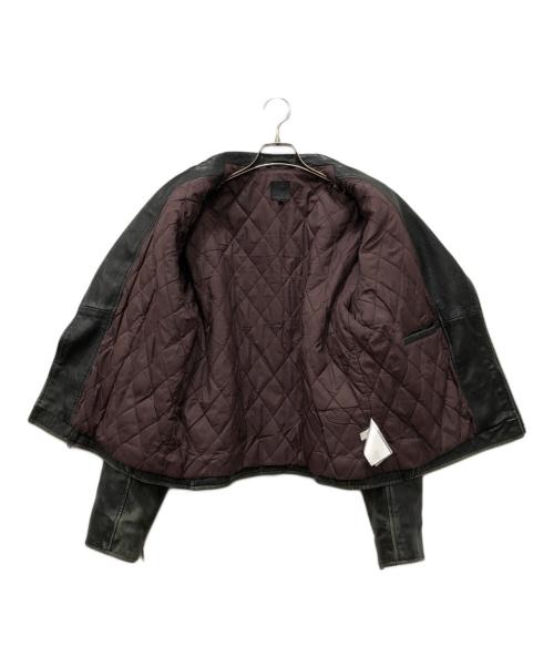 GAP（ギャップ）GAP (ギャップ) ラムレザーダブルライダースジャケット ブラック サイズ:Mの古着・服飾アイテム