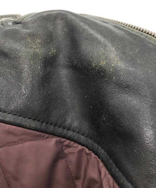 GAP（ギャップ）GAP (ギャップ) ラムレザーダブルライダースジャケット ブラック サイズ:Mの古着・服飾アイテム