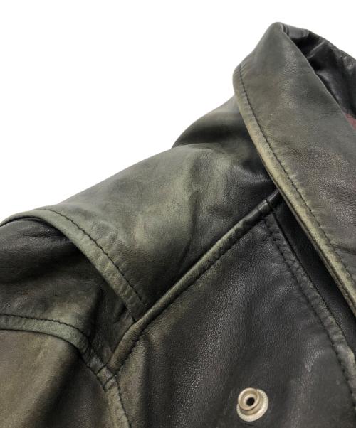 GAP（ギャップ）GAP (ギャップ) ラムレザーダブルライダースジャケット ブラック サイズ:Mの古着・服飾アイテム