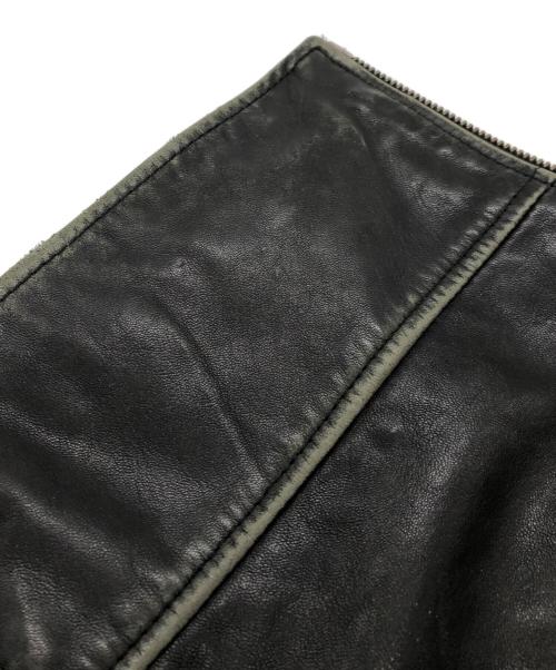 GAP（ギャップ）GAP (ギャップ) ラムレザーダブルライダースジャケット ブラック サイズ:Mの古着・服飾アイテム