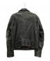 GAP (ギャップ) ラムレザーダブルライダースジャケット ブラック サイズ:M：12000円