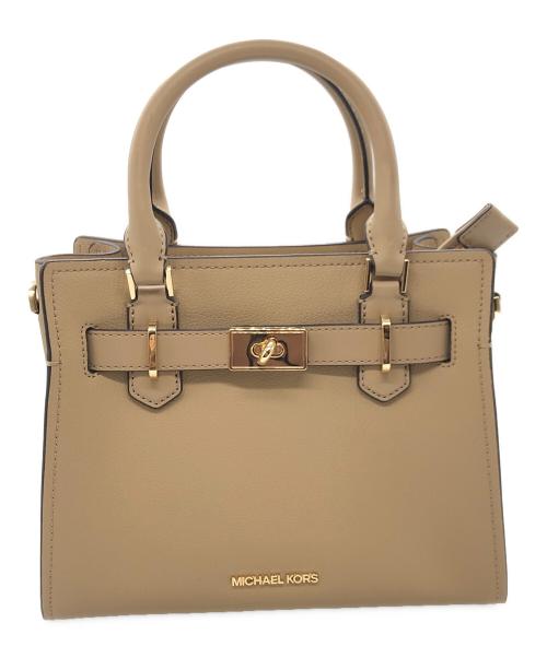 MICHAEL KORS（マイケル・コース）MICHAEL KORS (マイケル・コース) 2WAYターンロックバッグ ベージュの古着・服飾アイテム