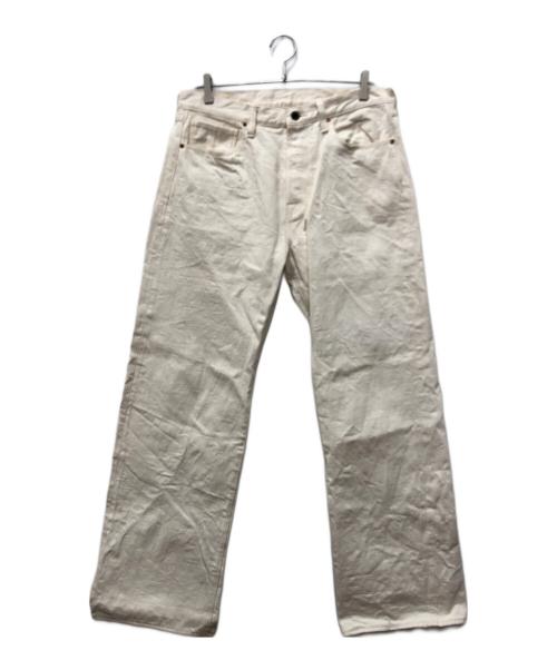 KAPITAL（キャピタル）KAPITAL (キャピタル) キナリワイドデニムパンツ アイボリー サイズ:XLの古着・服飾アイテム