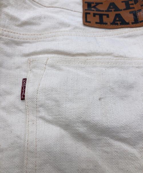 KAPITAL（キャピタル）KAPITAL (キャピタル) キナリワイドデニムパンツ アイボリー サイズ:XLの古着・服飾アイテム