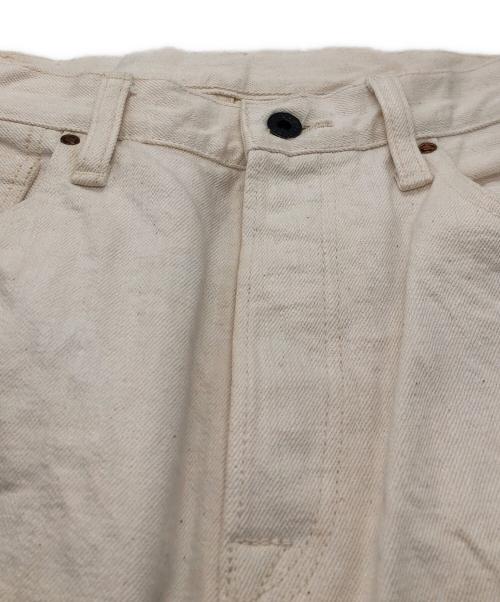 KAPITAL（キャピタル）KAPITAL (キャピタル) キナリワイドデニムパンツ アイボリー サイズ:XLの古着・服飾アイテム