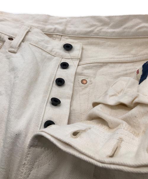 KAPITAL（キャピタル）KAPITAL (キャピタル) キナリワイドデニムパンツ アイボリー サイズ:XLの古着・服飾アイテム