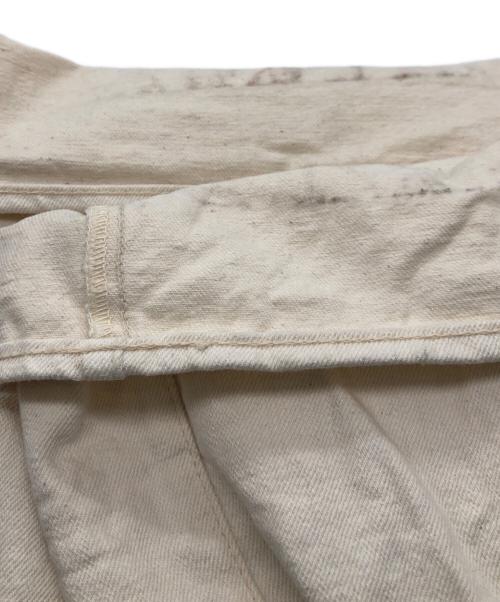 KAPITAL（キャピタル）KAPITAL (キャピタル) キナリワイドデニムパンツ アイボリー サイズ:XLの古着・服飾アイテム