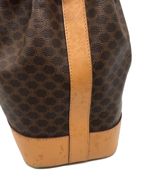 CELINE（セリーヌ）CELINE (セリーヌ) マカダム巾着ショルダーバッグ ブラウン サイズ:下記参照の古着・服飾アイテム