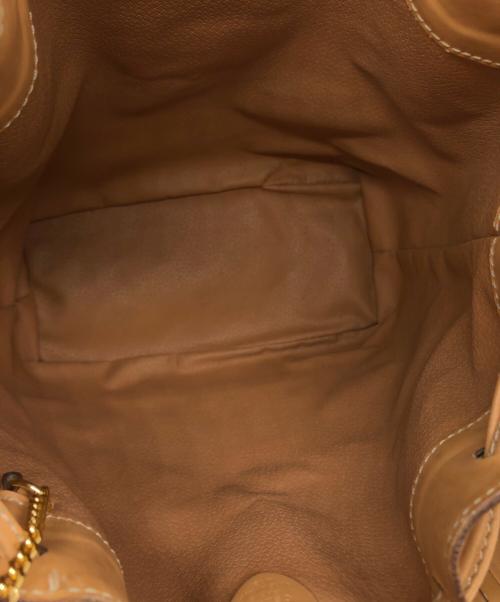 CELINE（セリーヌ）CELINE (セリーヌ) マカダム巾着ショルダーバッグ ブラウン サイズ:下記参照の古着・服飾アイテム