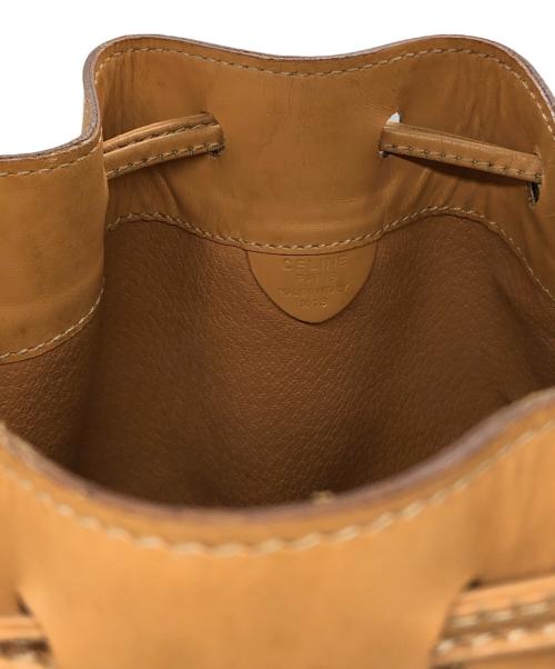 CELINE（セリーヌ）CELINE (セリーヌ) マカダム巾着ショルダーバッグ ブラウン サイズ:下記参照の古着・服飾アイテム