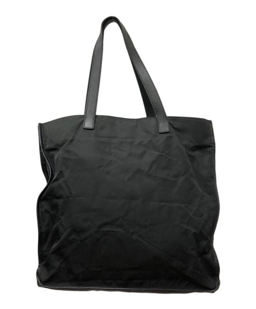 PRADA（プラダ）PRADA (プラダ) ナイロン切替トートバッグ ブラックの古着・服飾アイテム
