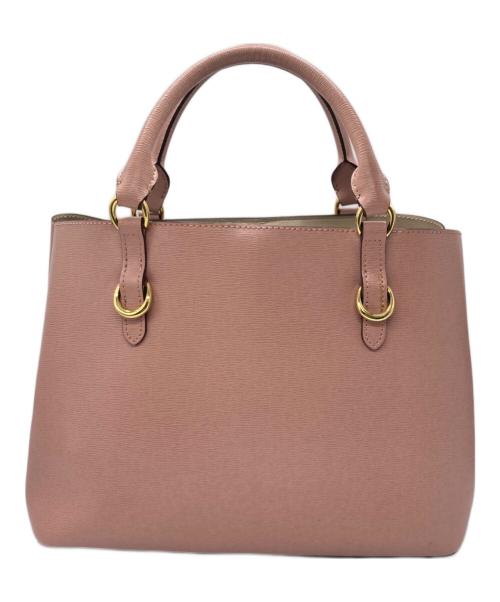 LAUREN RALPH LAUREN（ローレンラルフローレン）LAUREN RALPH LAUREN (ローレンラルフローレン) 2WAYショルダーバッグ ピンクの古着・服飾アイテム