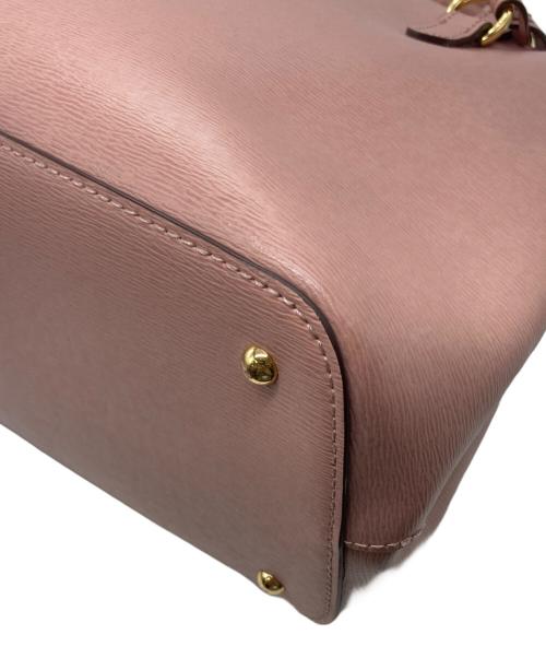 LAUREN RALPH LAUREN（ローレンラルフローレン）LAUREN RALPH LAUREN (ローレンラルフローレン) 2WAYショルダーバッグ ピンクの古着・服飾アイテム