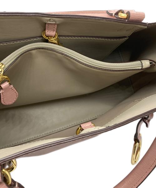 LAUREN RALPH LAUREN（ローレンラルフローレン）LAUREN RALPH LAUREN (ローレンラルフローレン) 2WAYショルダーバッグ ピンクの古着・服飾アイテム