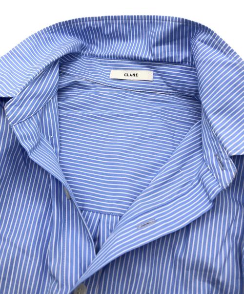 CLANE（クラネ）CLANE (クラネ) LOGO BUTTON-DOWN BASIC SHIRTS ブルー サイズ:1の古着・服飾アイテム