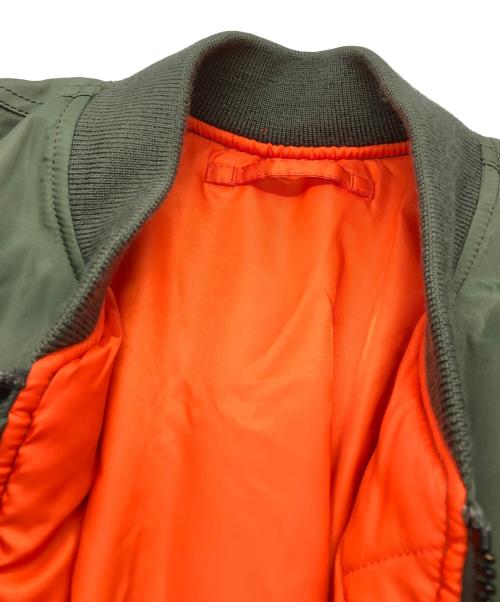 AVIREX（アヴィレックス）AVIREX (アヴィレックス) コマーシャルロゴ MA1 カーキ サイズ:Lの古着・服飾アイテム