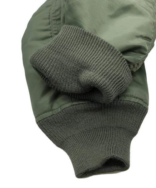 AVIREX（アヴィレックス）AVIREX (アヴィレックス) コマーシャルロゴ MA1 カーキ サイズ:Lの古着・服飾アイテム