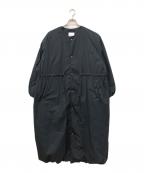 solamonat pocheソラモナ ポッシェ）の古着「ダウンノーカラーガスコート」｜ネイビー