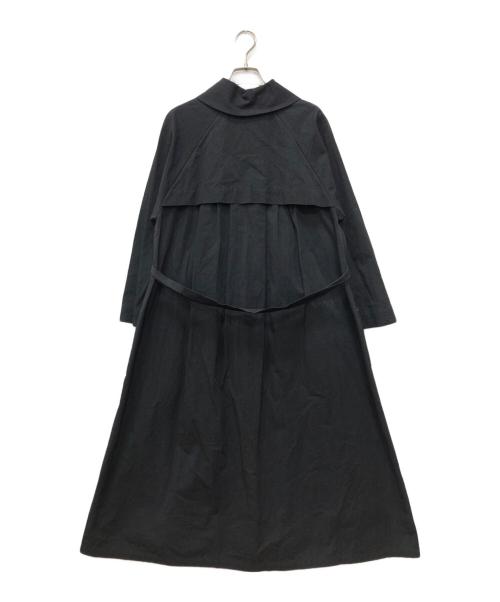 magali（マガリ）MAGALI (マガリ) リネン混ロングコート ブラック サイズ:下記参照の古着・服飾アイテム