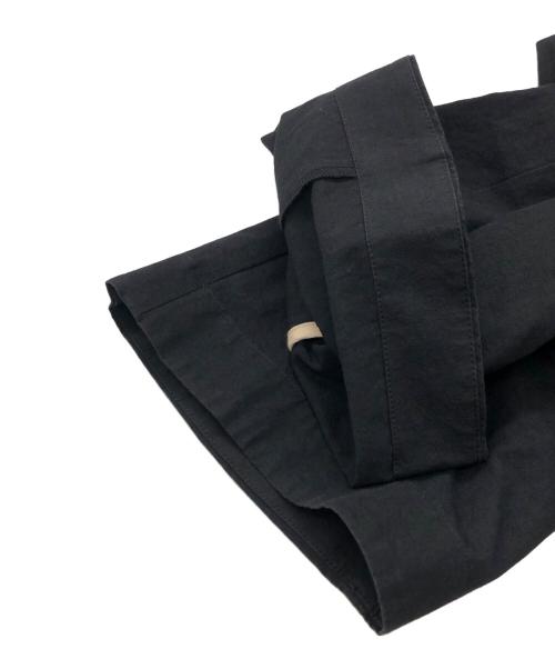 magali（マガリ）MAGALI (マガリ) リネン混ロングコート ブラック サイズ:下記参照の古着・服飾アイテム