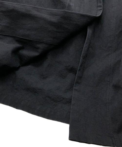 magali（マガリ）MAGALI (マガリ) リネン混ロングコート ブラック サイズ:下記参照の古着・服飾アイテム