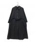 MAGALI（マガリ）の古着「リネン混ロングコート」｜ブラック