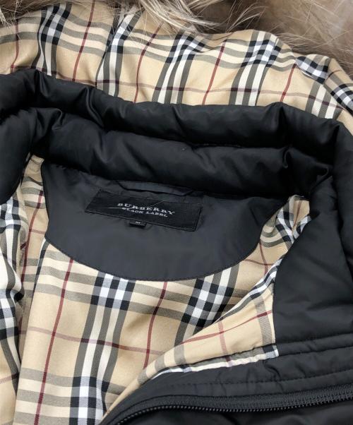 BURBERRY BLACK LABEL（バーバリーブラックレーベル）BURBERRY BLACK LABEL (バーバリーブラックレーベル) フォックスファーダウンコート ブラック サイズ:Mの古着・服飾アイテム