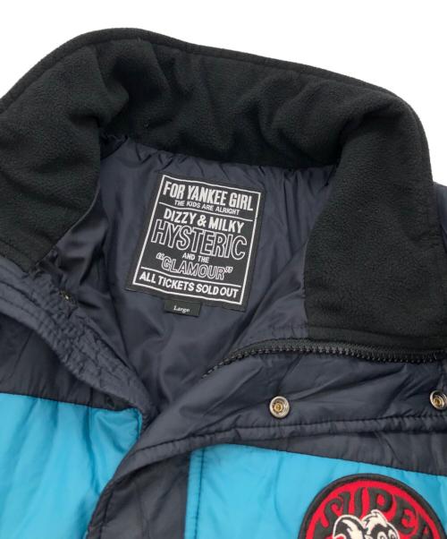 Hysteric Glamour（ヒステリックグラマー）Hysteric Glamour (ヒステリックグラマー) RACINGアップリケ スタンドカラージャケット ネイビー サイズ:Lの古着・服飾アイテム