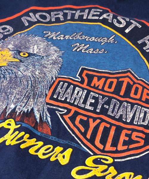 HARLEY-DAVIDSON（ハーレーダビッドソン）HARLEY-DAVIDSON (ハーレーダビッドソン) 80’S イーグルプリントTシャツ ネイビー サイズ:Lの古着・服飾アイテム