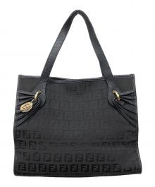 FENDI（フェンディ）の古着「ズッカハンドバッグ」｜ブラウン