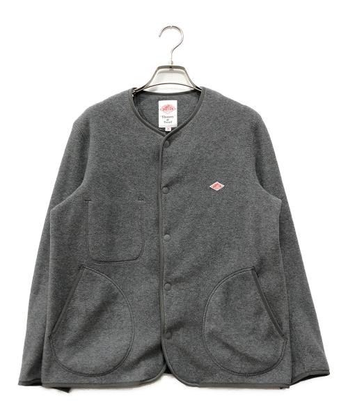 DANTON（ダントン）DANTON (ダントン) ノーカラーフリースジャケット グレー サイズ:Sの古着・服飾アイテム