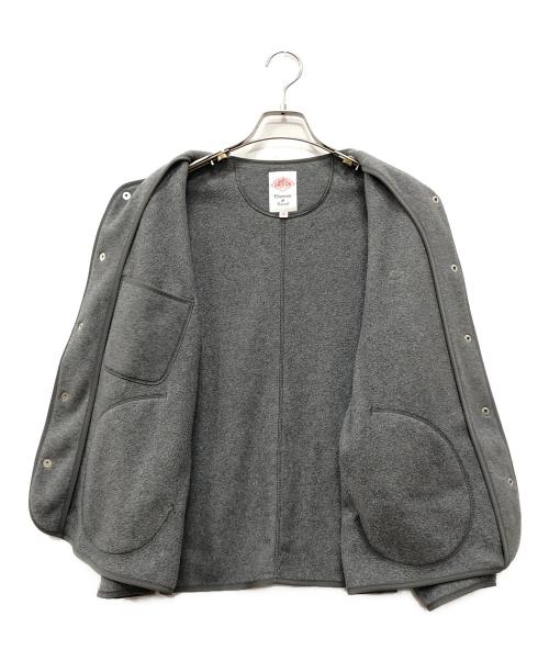 DANTON（ダントン）DANTON (ダントン) ノーカラーフリースジャケット グレー サイズ:Sの古着・服飾アイテム