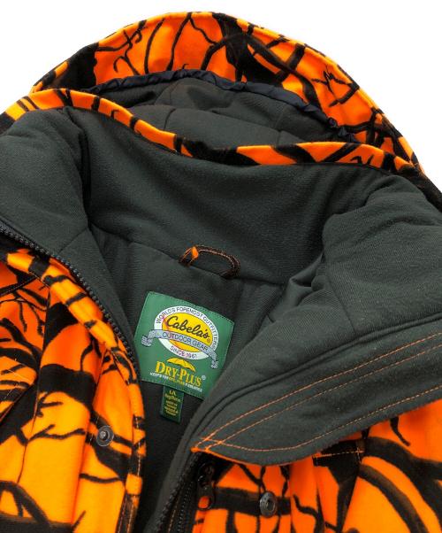 Cabela’s（カベラス）Cabela’s (カベラス) Hunting JKT Tree Camo thinsulate オレンジ サイズ:Lの古着・服飾アイテム
