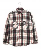 FIVE BROTHERファイブブラザー）の古着「チェックシャツ」｜レッド