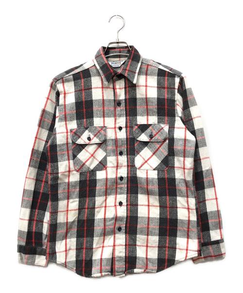 FIVE BROTHER（ファイブブラザー）FIVE BROTHER (ファイブブラザー) チェックシャツ レッド サイズ:Mの古着・服飾アイテム
