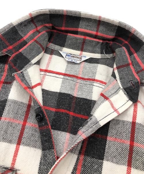 FIVE BROTHER（ファイブブラザー）FIVE BROTHER (ファイブブラザー) チェックシャツ レッド サイズ:Mの古着・服飾アイテム
