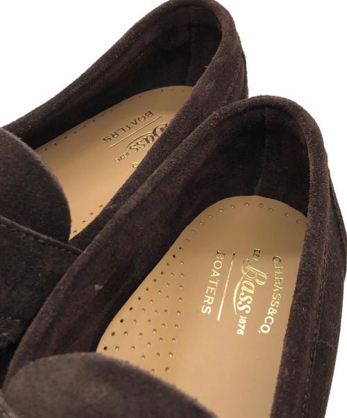 G.H.BASS&CO.（ジー・エイチ・バス・コー）G.H.BASS&CO. (ジー・エイチ・バス・コー) スウェードローファー ブラウン サイズ:43の古着・服飾アイテム