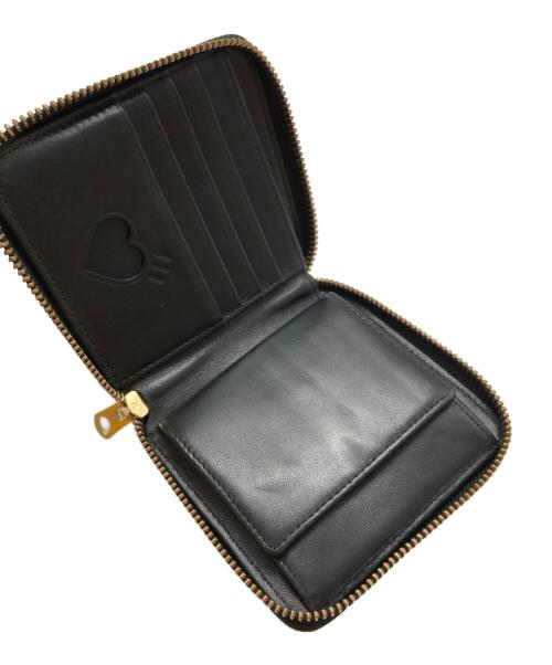 HUMAN MADE（ヒューマンメイド）HUMAN MADE (ヒューマンメイド) Leather Zip Wallet ブラックの古着・服飾アイテム