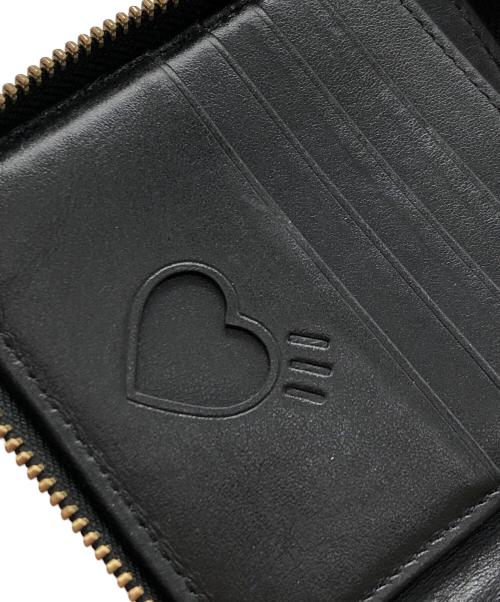 HUMAN MADE（ヒューマンメイド）HUMAN MADE (ヒューマンメイド) Leather Zip Wallet ブラックの古着・服飾アイテム