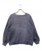 古着フルギ）の古着「2段アーチプリントスウェット」｜ネイビー