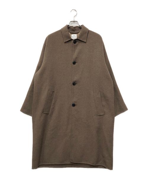 ORCIVAL（オーシバル）ORCIVAL (オーシバル) ステンカラーシングルロングコート ベージュ サイズ:4の古着・服飾アイテム
