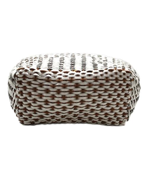 DRAGON（ドラゴン）DRAGON (ドラゴン) レザーメッシュトートバッグ ホワイト サイズ:下記参照の古着・服飾アイテム