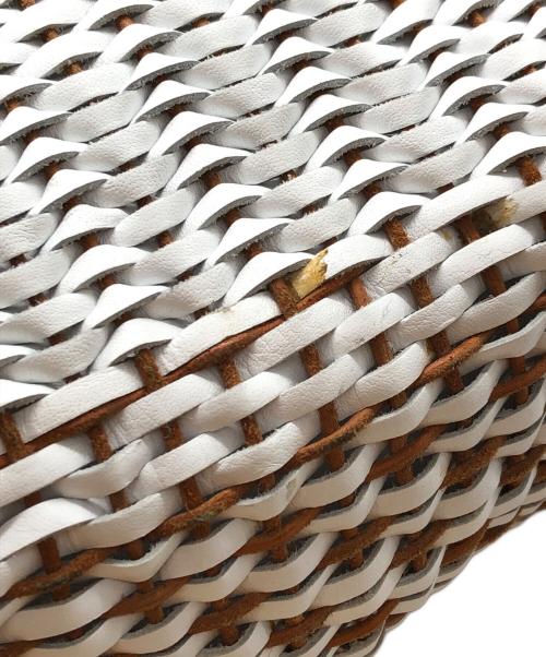 DRAGON（ドラゴン）DRAGON (ドラゴン) レザーメッシュトートバッグ ホワイト サイズ:下記参照の古着・服飾アイテム