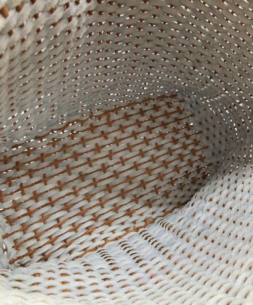 DRAGON（ドラゴン）DRAGON (ドラゴン) レザーメッシュトートバッグ ホワイト サイズ:下記参照の古着・服飾アイテム