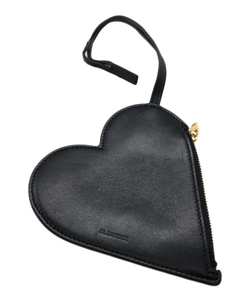 JIL SANDER（ジルサンダー）JIL SANDER (ジルサンダー) HEART POUCH ブラック サイズ:下記参照の古着・服飾アイテム